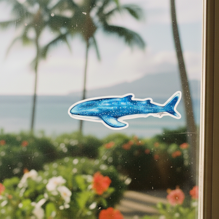 Whaleshark Sticker (4" x 1.3")