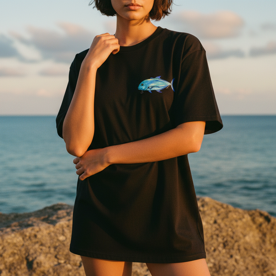 ʻŌmilu Shirt (Black)