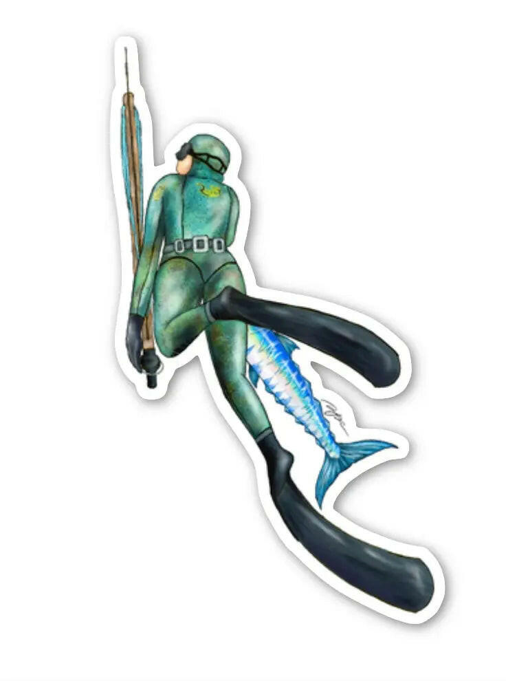 Diver Sticker (2.6" x 4.5")