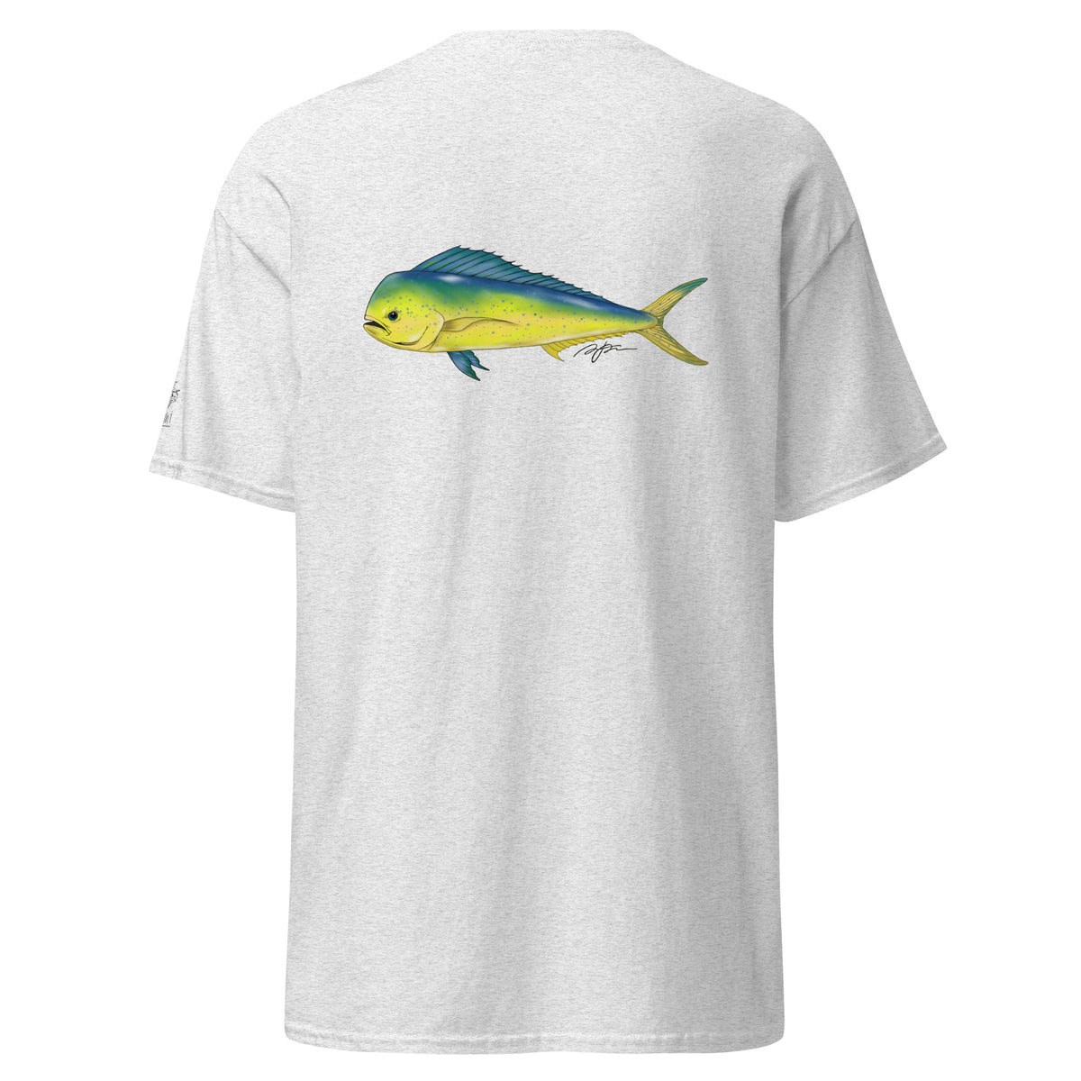 Product mockup fish tee hawaii inspired