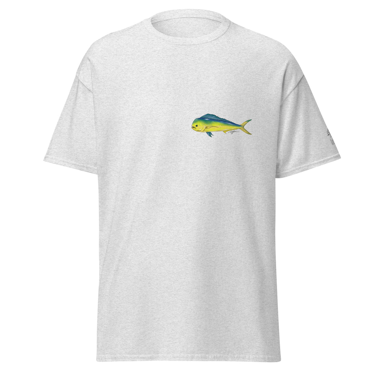Product mockup fish tee hawaii inspired